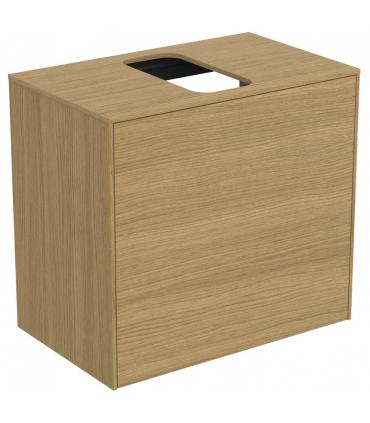 Slim veneered cabinet for Ideal Standard washbasin, Conca series