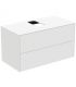 Mobile per lavabo in MDF a due cassetti Ideal Standard Conca