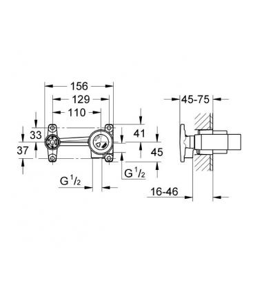 Built in part Washbasin mixer Grohe 33769.