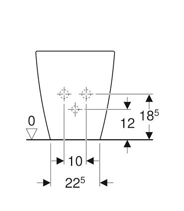 Bidet mural Geberit Icon 234050000