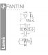 External part shower-bathtub mixer Fantini Lame'