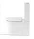 Vaso monoblocco a pavimento Duravit, serie White Tulip 219709, con trattamento WonderGliss