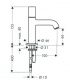 Traditional tap single hole for washbasin Hansgrohe axor starck