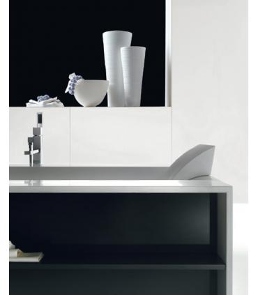 Baignoire  Sensual en matiere Corian blanc opaque sans robinet