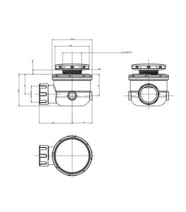 Shower drain 90mm, Ceramica Flaminia art.PLFR