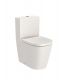 Wc monoblocco filo parete Roca Inspira Round scarico universale