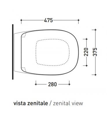 Sedile wc ammortizzato Ceramica Flaminia Bonola BNCW03