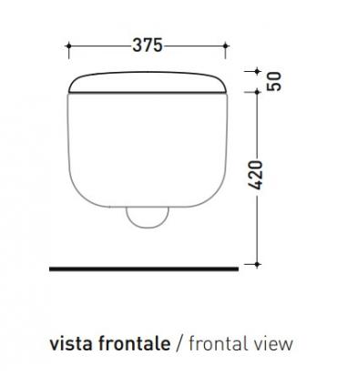 Sedile wc ammortizzato Ceramica Flaminia Bonola BNCW03