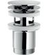 Push-button drain for wash-basin