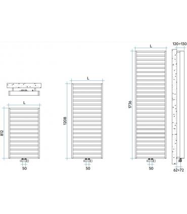 Irsap It Is chrome towel warmer