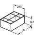 Diviseur de tiroir en bois massif Ideal Standard Conca