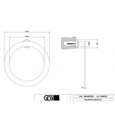 Towel ring Gessi Emporio collection