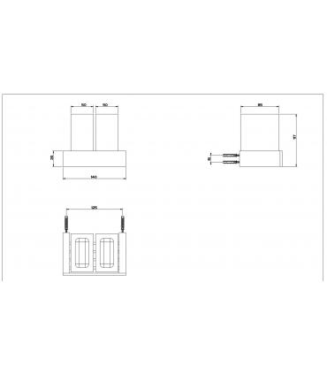 Bicchiere porta spazzolini bianco Gessi Rettangolo 20810