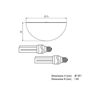 2-lamp light kit for ceiling fan Vortex Nordik Evolved