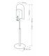 Floor lamp with drip guard and dispenser