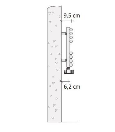 Sèche-serviettes à eau Tubes Ritmato