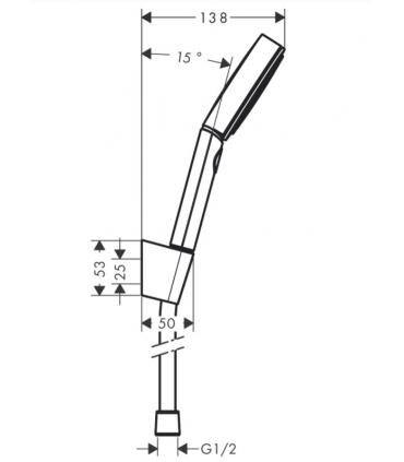 Doccetta con supporto Hansgrohe Pulsify select S 3 getti