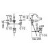 Batteriwith 3 holes for bidet Nobili Carlos Primero CP215/1