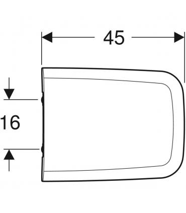 Sedile rallentato Geberit serie Icon Square