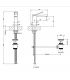 Miscelatore lavabo alto Gessi collezione Rettangolo K art. 53001
