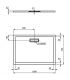 Ideal Standard Ultraflat New rectangular shower tray