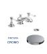 Kit de finition melangeur lavabo 3 trous Bellosta collection Edward lever