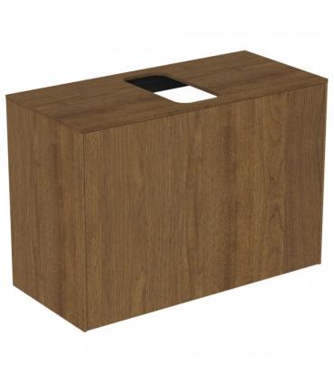 Slim veneered cabinet for Ideal Standard washbasin, Conca series