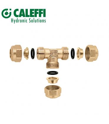 Raccordement tee Caleffi, pour cuivre