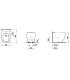 Laufen Palomba back to wall one hole bidet
