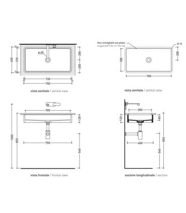 Flaminia Miniwash Under Countertop Washbasin