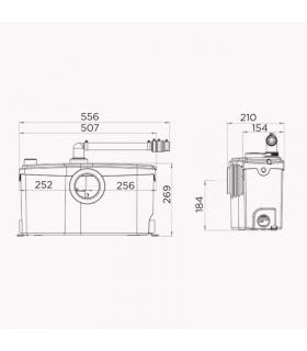 SaniBEST Pro trituratore bagno completo