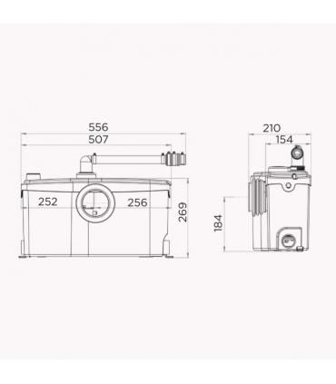 SaniBEST Pro trituratore bagno completo