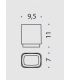 Verre a' poser Colombo time collection W42410-VAN transparent