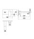 Mitigeur lavabo mural Nobili Seven 124198/1