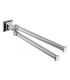 Porte-serviettes articule' double Colombo portofino B32120CR chrome