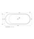 Freestanding bathtub Ceramica Flaminia Oval 170x70