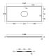 Plan céramique pour meuble vasque Simas Folio