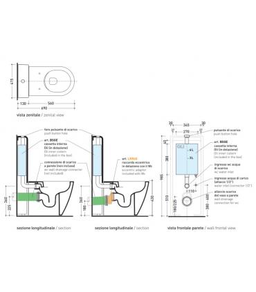 Cassetta wc monoblocco Ceramica Flaminia serie Niagara TR38
