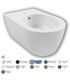 HATRIA Wall mounted bidet single hole hidden screws collection Fusion Alchemy