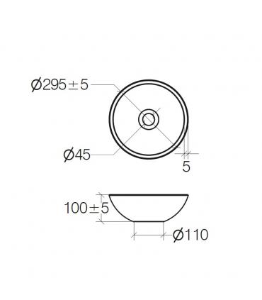 Countertop washbasin Lineabeta Acquaio