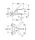 Miscelatore a parete per lavabo Grohe serie euroeco art.32776000