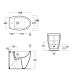 Bidet a pavimento filo parete, Simas LFT Spazio LFT21