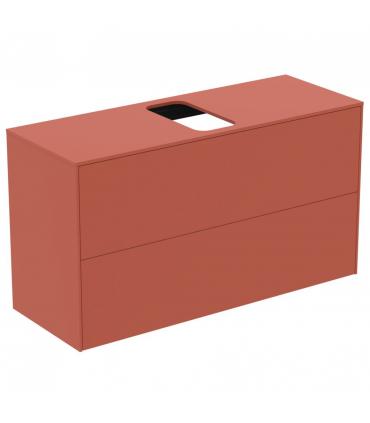 Mobile slim laccato 2 cassetti per lavabo Ideal Standard Conca