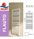 Irsap water towel warmer Flute collection with sta connection