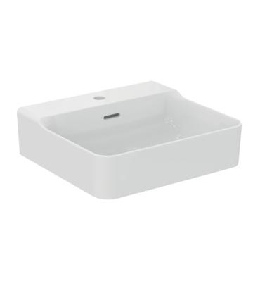 Lavabo da appoggio monoforo con troppopieno Ideal Standard Conca