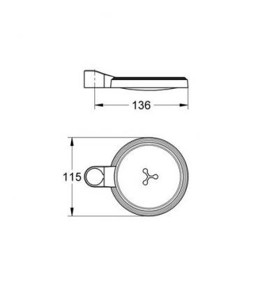 Portasapone per saliscendi Grohe Euphoria art.27206000