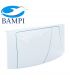 Bampi CPLACC2T Zeta B flush plate with 2 buttons for cistern wc