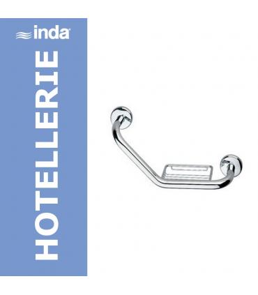 Wall grab rail angular with grid, Inda collection Hoteller