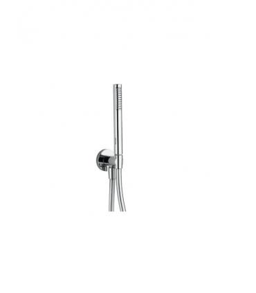 Complete hand shower with support and Water inlet, Bellosta with round plate