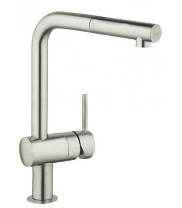 Mitigeur evier avec douchette extractibleses, Grohe collection Minta